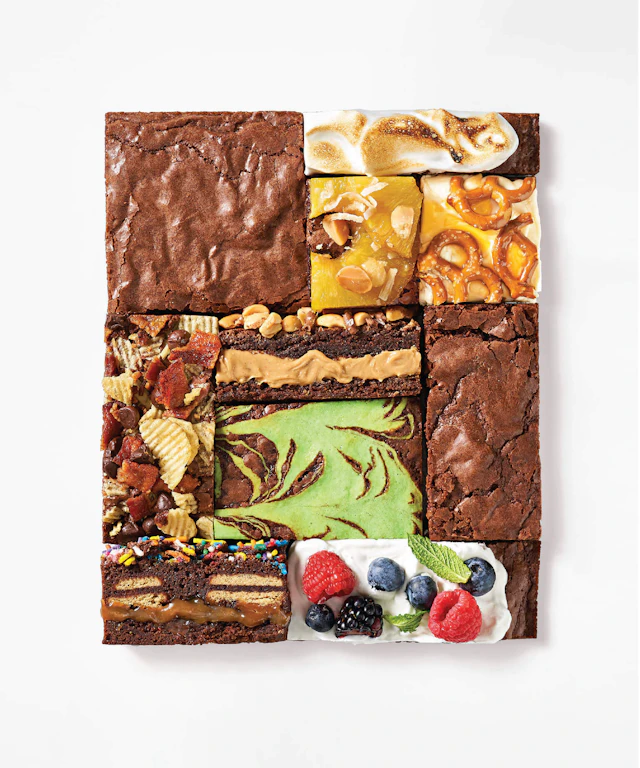 A geometric configuration of various brownie types