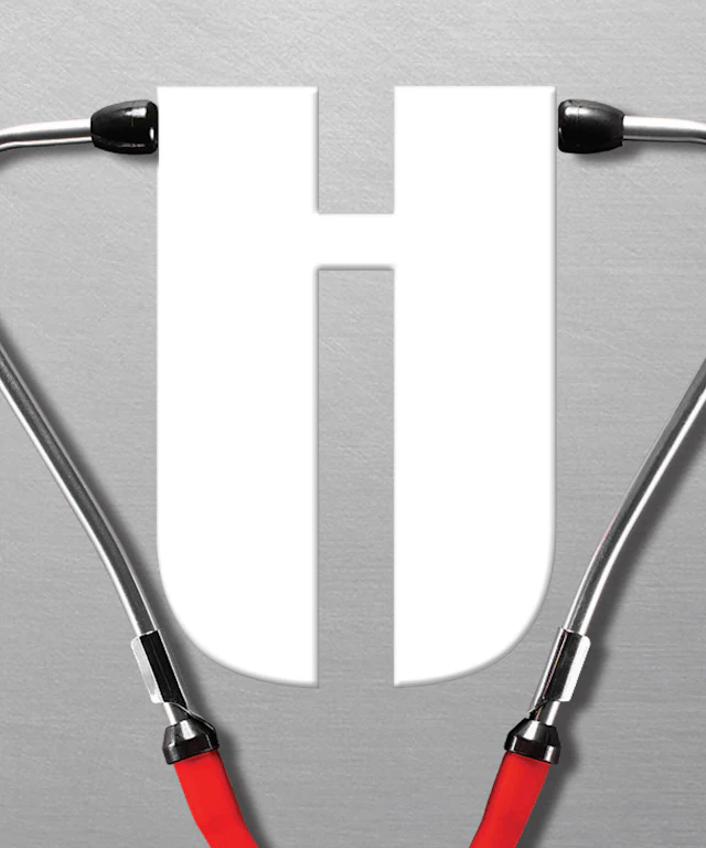 The letter H with a stethoscope attached to it