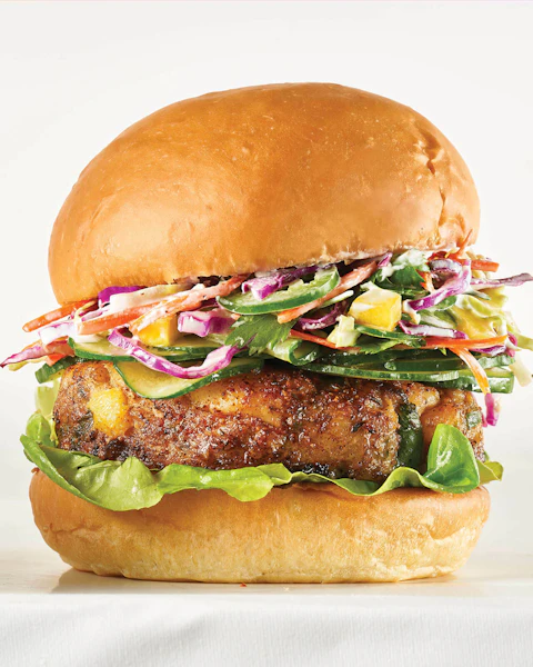 Blackened Tilapia Burger