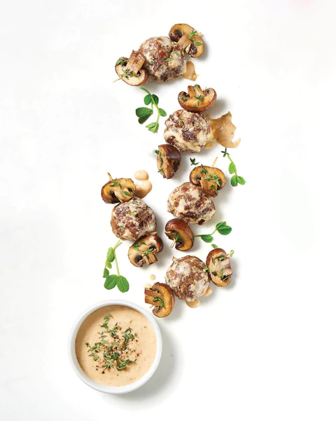 Mini Swedish Meatball Kabobs
