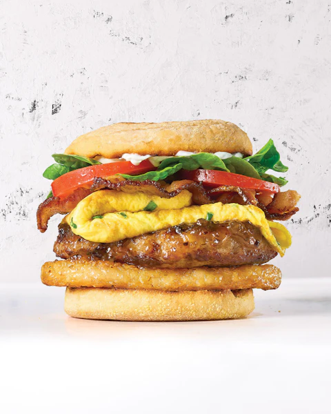 Breakfast Bratwurst Sandwich