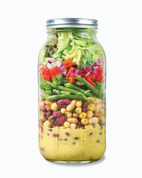 Jar of Family Size 6 Bean Salad