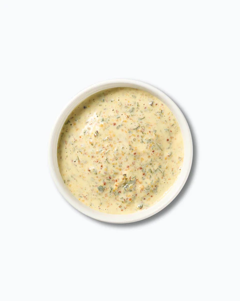 Cup of Stone Ground Mustard Shrimp Sauce