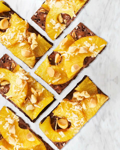 Coconut Pineapple Brownies