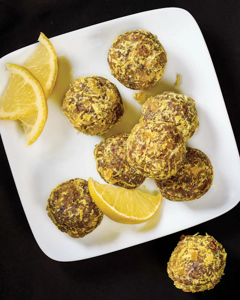 No Bake Lemon Ginger Bites