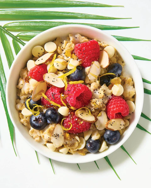 Bowl of Lemon Poppy Seed Oatmeal