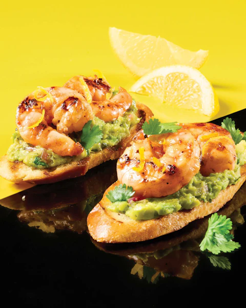 Garlic Shrimp Toasts