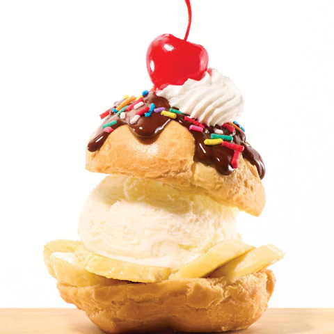 Cream Puff Ice Cream Sandwich