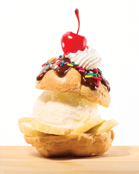 Cream Puff Ice Cream Sandwich