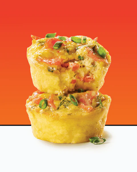 Baked Egg Muffins with Smoked Salmon