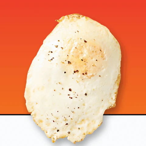 An over easy egg