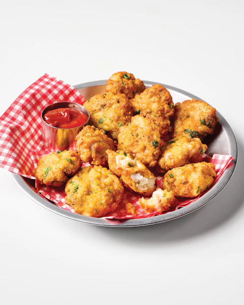 Plate of Catfish Nuggets with Chipotle Ketchup