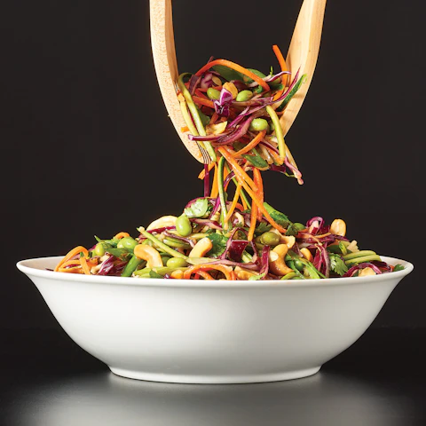 Bowl of Crunchy Pad Thai salad