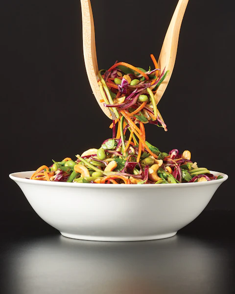 Bowl of Crunchy Pad Thai salad