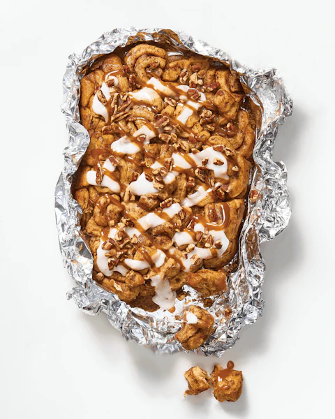 Grilled Monkey Bread foil pack