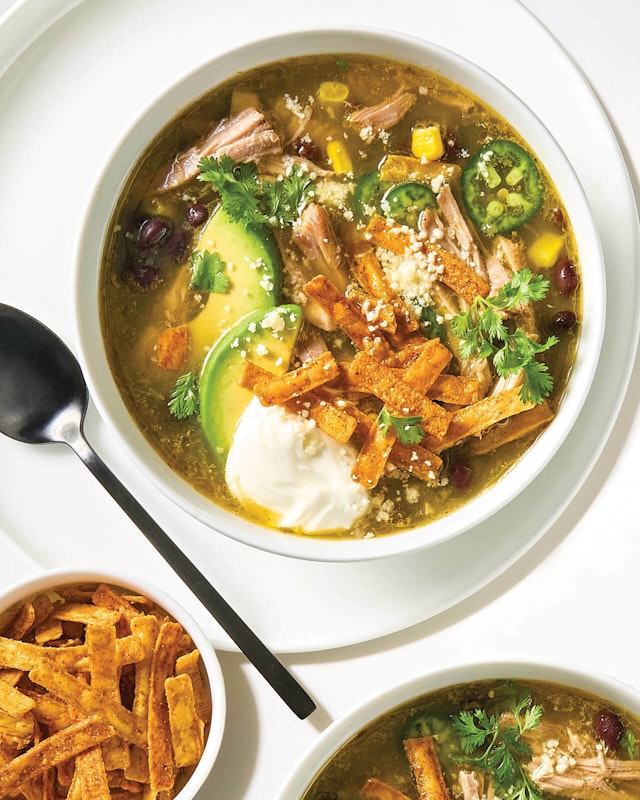 HyVee Seasons Pork Carnitas and Tomatillo Soup