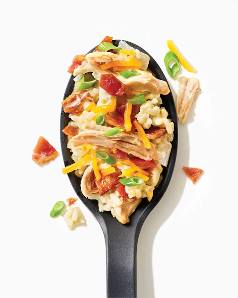 Spoonful of Slow Cooked Crack Chicken Bacon Rice