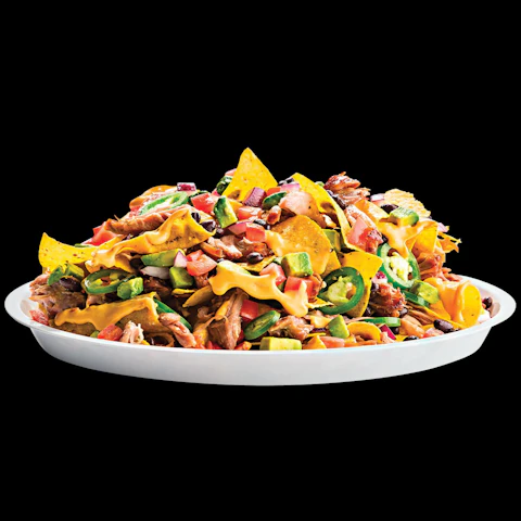 Plate of Pork Nachos
