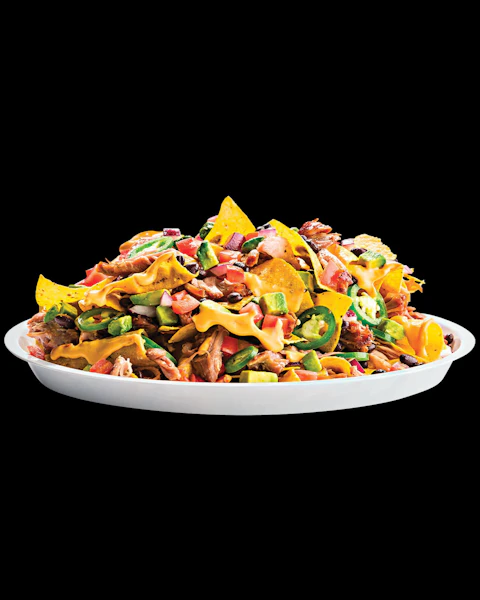 Plate of Pork Nachos