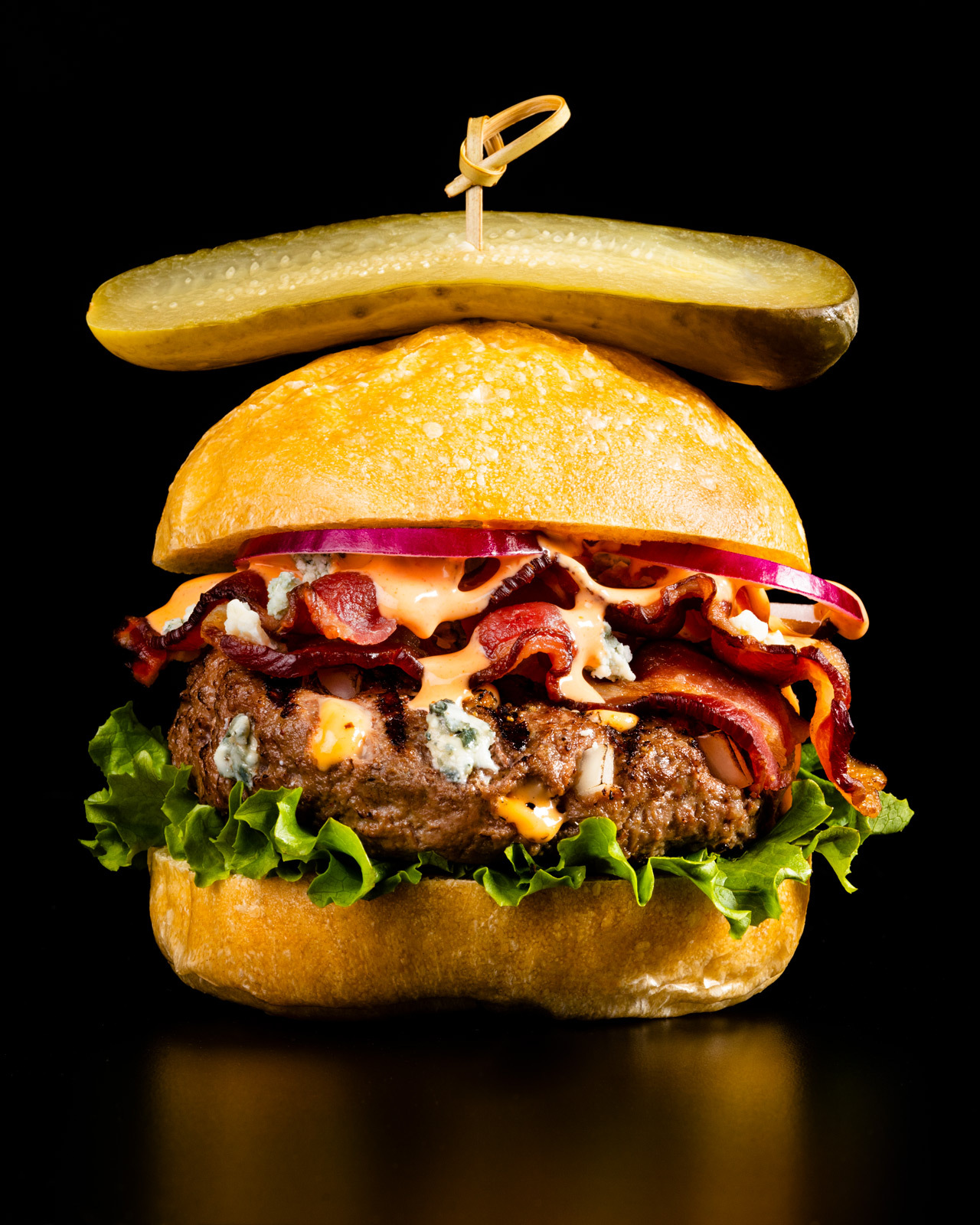 HyVee Seasons Boursin and Prosciutto Burger