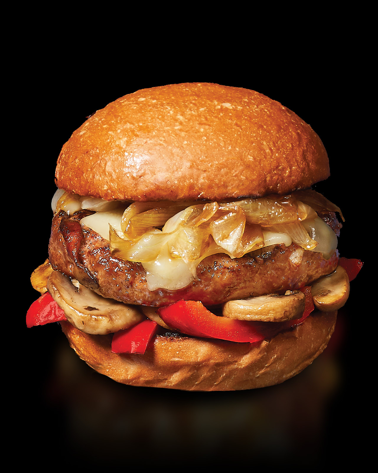 HyVee Seasons Boursin and Prosciutto Burger