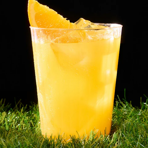 Glass of Yellowhammer Slammer cocktail