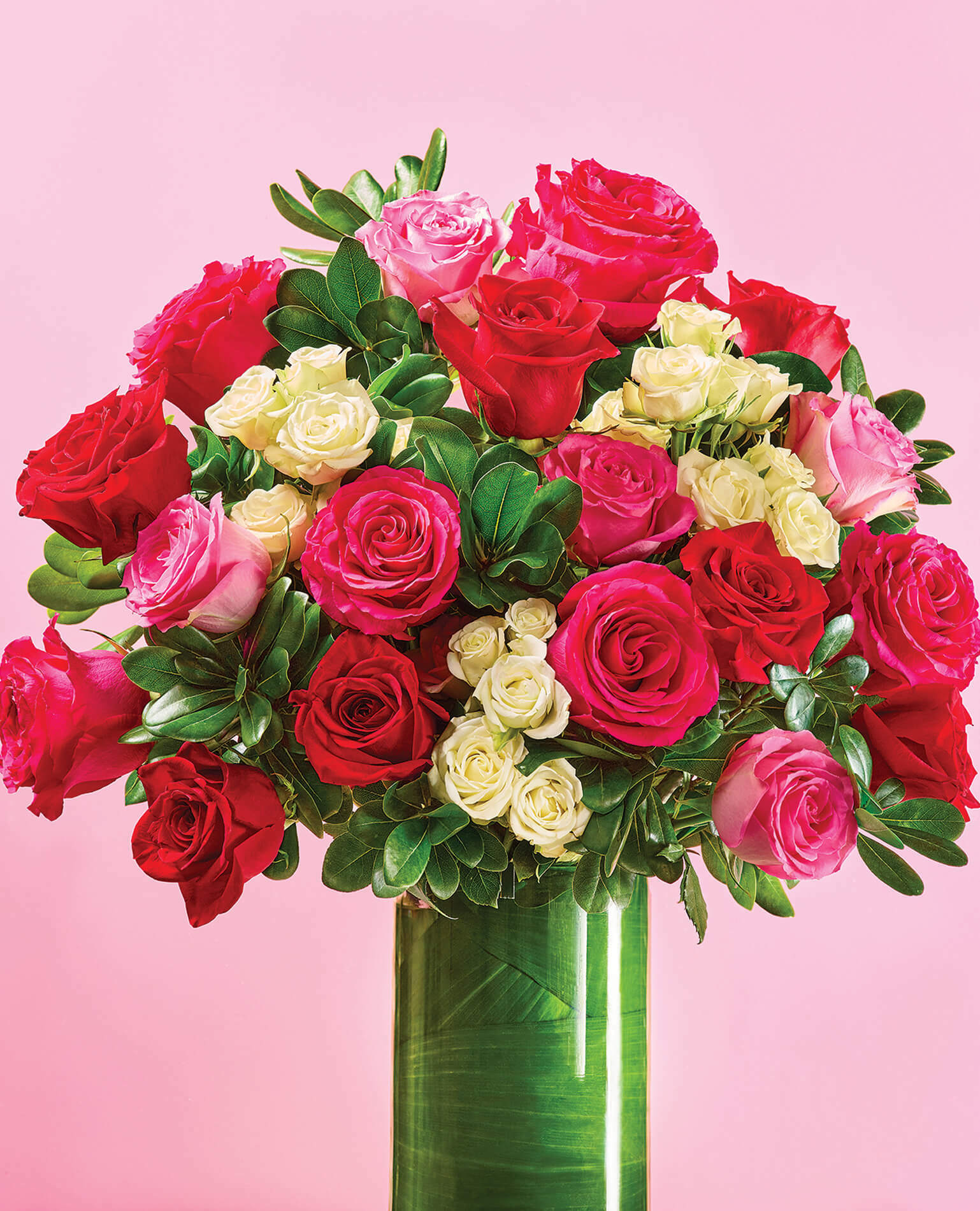 A Valentine's Day floral arrangement from Hy-Vee.