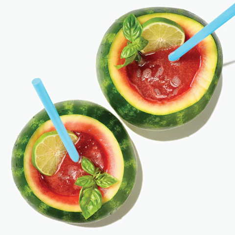 Watermelon basil coolers